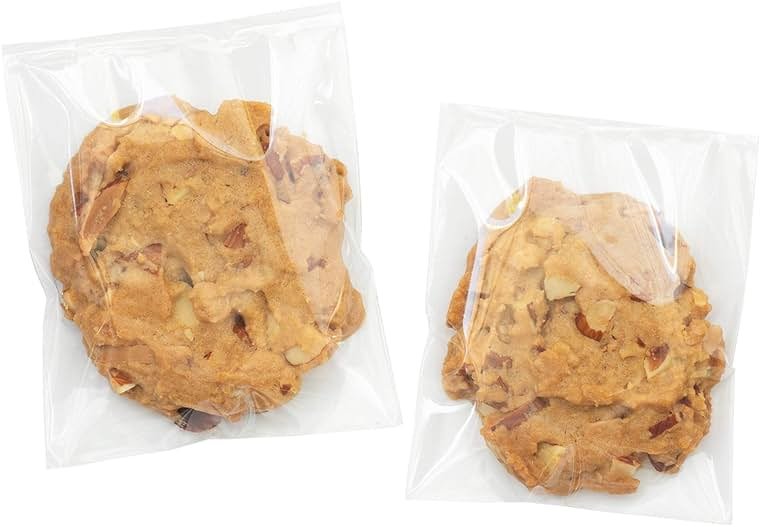 Morepack Clear Self Sealing Cellophane Bags,4x6 Inches 200 Pcs Cookie Bags Resealable Cellophane Bag for Packaging Cookies, Candy and Products - Product Image