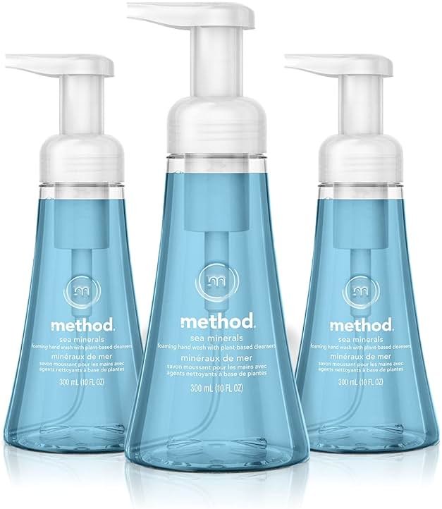 Method Foaming Hand Soap, Sea Minerals, Paraben and Phthalate Free, 10 fl oz (Pack of 3) - Product Image