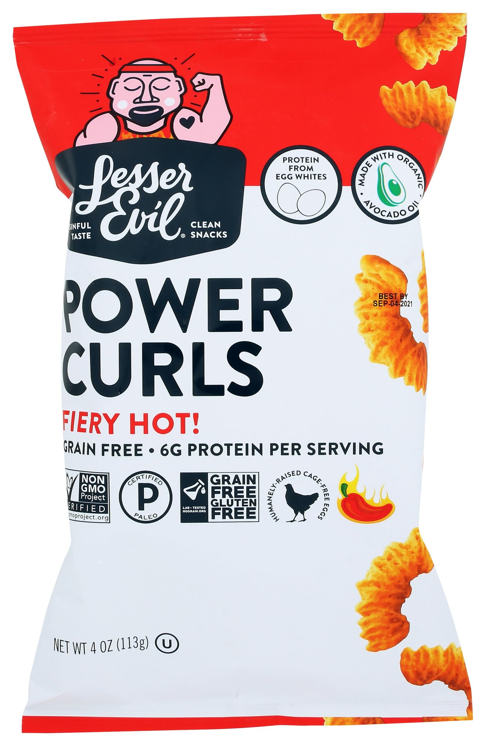 SNACK CURLS FIRY HOT ORG - Product Image