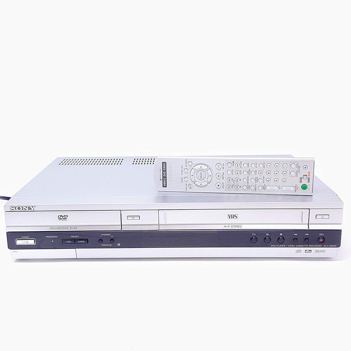 Sony SLV-D360P DVD Player / Video Cassette Recorder Combination 4-Head Hi-Fi VHS Player / CD Player W/ Progressive Scan, DTS Digital Out. (Renewed) - Product Image