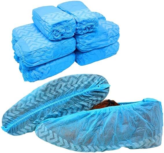 Ever Ready First Aid - Disposable Shoe Cover - 100 count (50 pairs) Hygienic Foot Booties Covers Disposable Recyclable Waterproof Shoe Booties, Fits Large Size Up to US Men's 11 & US Women's 13 - Product Image