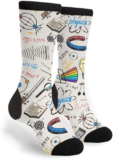 MOLIAN Unisex Novelty Crew Socks Casual Funny Crazy Dress Socks - Product Image