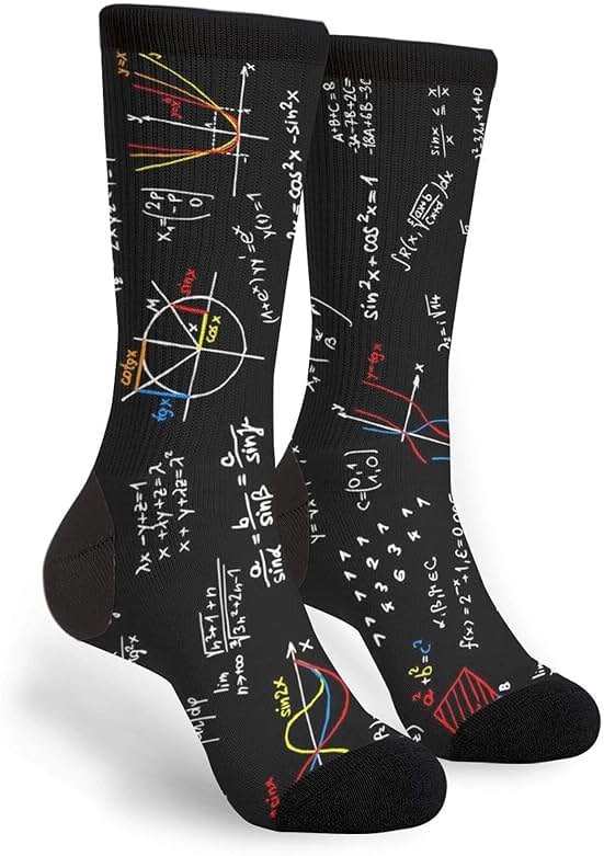 MOLIAN Unisex Novelty Crew Socks Casual Funny Crazy Dress Socks - Product Image