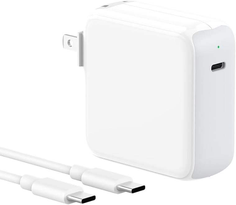 Charger for MacBook Air MacBook Pro 13 14 15 16 inch 2025 2024 2023 2022 2021 2020, M1 M2 M3 M4 Laptop 70W USB C Power Adapter, iPad, LED, 6.6FT USB-C Cable, Charging as Fast as Original Quality - Product Image