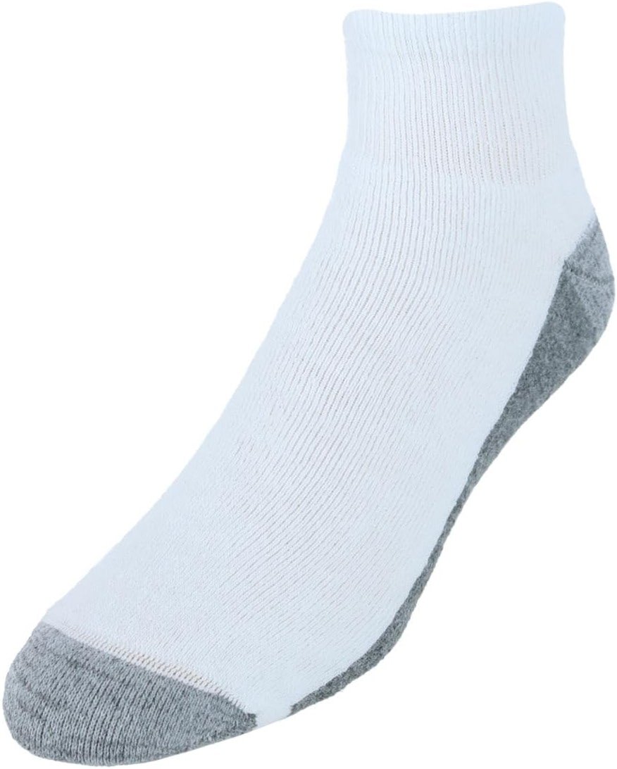 Hanes Men's Crew Socks Pack, 8 Pairs, Max Cushion Moisture-wicking Ankle Socks for Men, Cushioned Ankle Length - Product Image