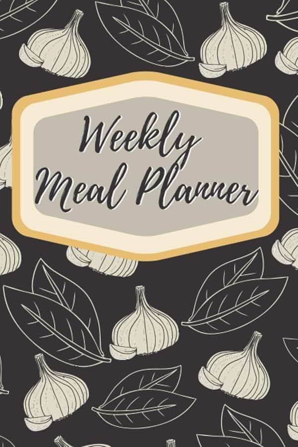 Weekly Meal Planner: 52+ Weeks of Meal Menu Planning and Grocery Shopping List | 6X9 | 120 Pages | Week Food Planner and Shopping List | Track And ... | Garlic Lover Design Food Planner Journal - Product Image