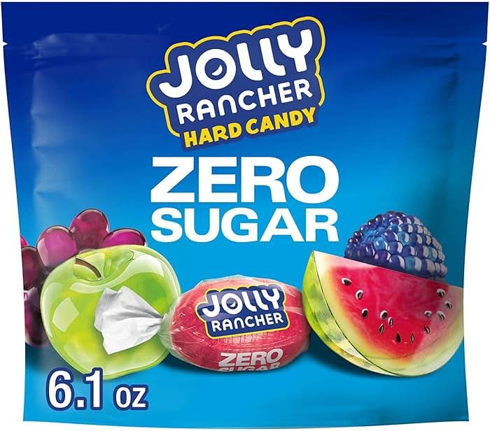 JOLLY RANCHER Zero Sugar Assorted Fruit Flavored Hard Candy Bag, 6.1 oz - Product Image