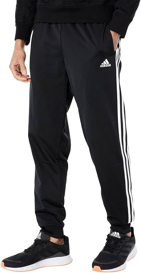 adidas Men's Essentials Warm-up Tapered 3-Stripes Track Pants - Product Image