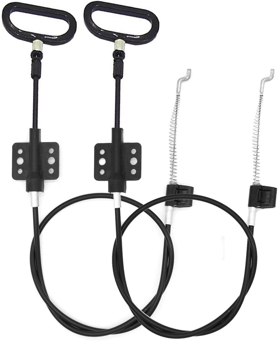 ttmagic 2Pcs Recliner Cables Replacement D-Ring Pull Handle, Metal Recliner Release Handle, Exposed Cable Length 4.9", Total Length 42.5", Fit Ashley and Most Recliner - Product Image