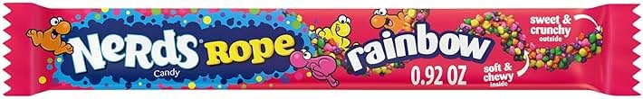 Nerds, Rope, Candy, Rainbow, Crunchy and Gummy, 0.9 Ounce - Product Image