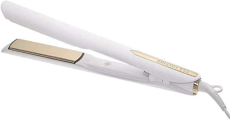 Kristin Ess 3-in-One Titanium Hair Straightener and Curler 2 in 1 Combo + Waver for Women - 1 1/4" - 440 Degrees - Professional Ionic Dual Voltage Flat Iron + Travel Cap - Frizzy, Curly + Thick Hair - Product Image