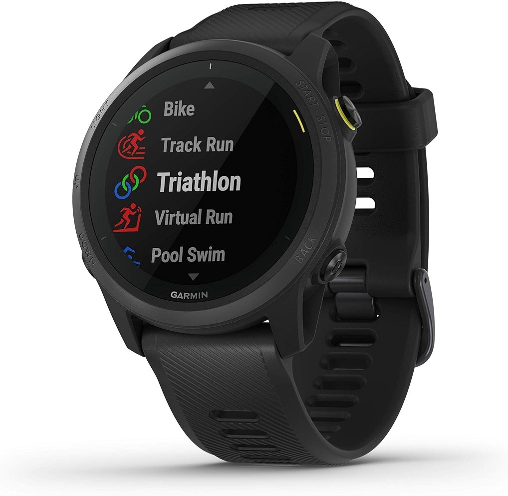 Garmin Forerunner 745, GPS Running Watch, Detailed Training Stats and On-Device Workouts, Essential Smartwatch Functions, Black (010-02445-00) (Renewed) - Product Image
