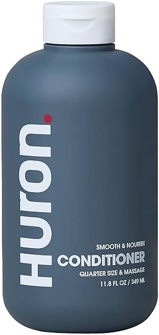 Huron Conditioner for Men and Women, Hydrating & Strengthening Conditioner with Citrus + Juniper + Greens, Smoothing & Moisturizing Hair Treatment, Non-Toxic Clean Ingredients, 11.8 fl oz - Product Image