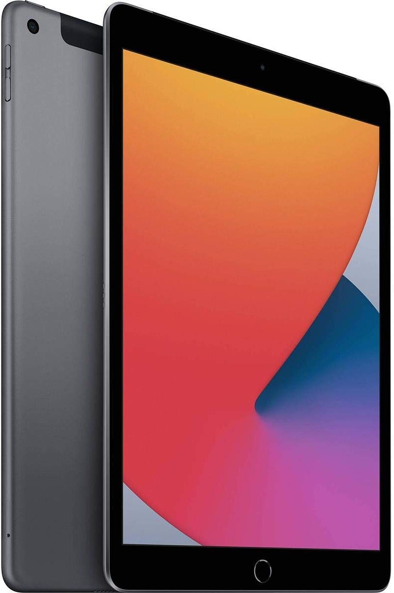 Apple iPad (10.2-inch, Wi-Fi + Cellular, 128GB) - Space Gray (8th Generation) (Renewed) - Product Image