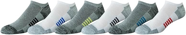 Amazon Essentials Men's Cotton Performance Cushioned No Show Socks for Men, Breathable Athletic - Product Image