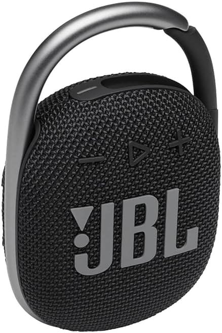 JBL Clip 4 - Portable Mini Bluetooth Speaker, big audio and punchy bass, integrated carabiner, IP67 waterproof and dustproof, 10 hours of playtime, speaker for home, outdoor and travel (Black) - Product Image