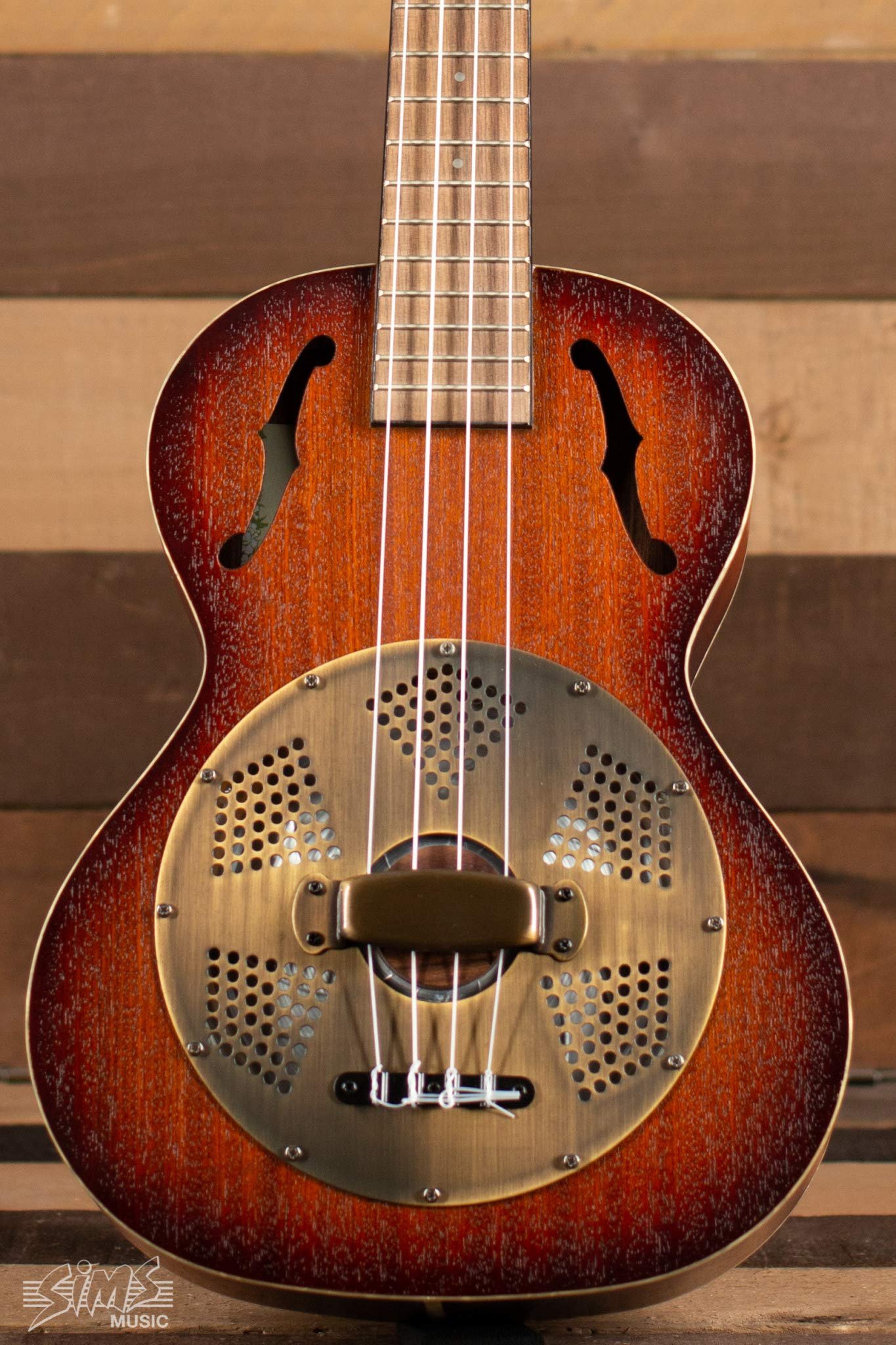 Kala KA-RES-BRS Brass Tenor Resonator Ukulele - Product Image
