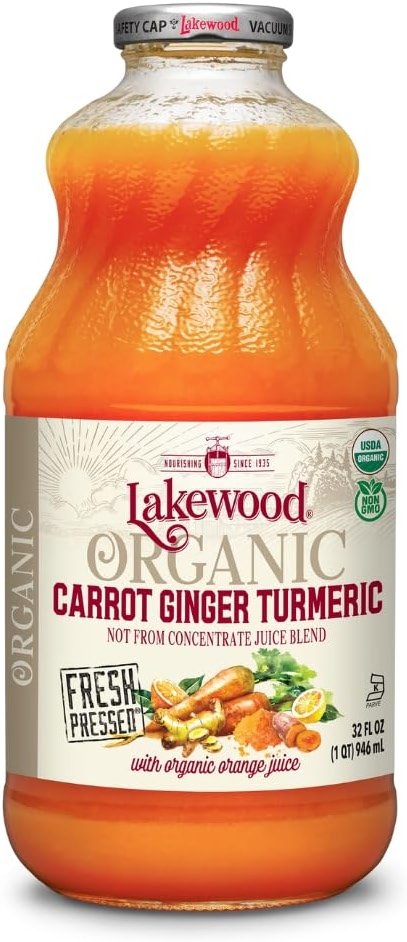 Lakewood Organic Carrot Ginger Turmeric Juice, 32 FZ - Product Image
