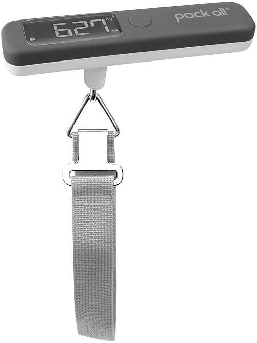 pack all 110 Lbs Luggage Scale, Digital Handheld Luggage Scale, Travel Weight Scale for Luggage with Backlit LCD Display, Battery Included - Product Image