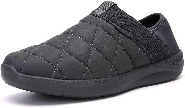 KUBUA Slippers for Men and Womens Indoor House Shoes Plush Slip on Outdoor Garden Loafers - Product Image
