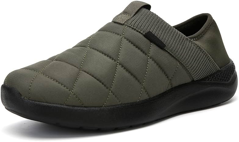KUBUA Slippers for Men and Womens Indoor House Shoes Plush Slip on Outdoor Garden Loafers - Product Image