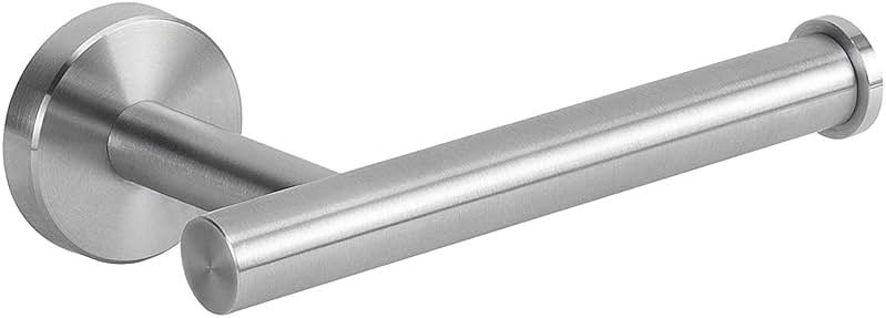 NearMoon Bathroom Toilet Paper Holder, Premium SUS304 Stainless Steel Rustproof Wall Mounted Toilet Roll Holder for Bathroom, Kitchen (1 Pack, Brushed Nickel) - Product Image
