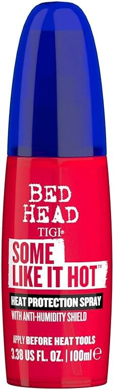 TIGI Bed Head Some Like It Hot Heat Styling and Protection Spray with Anti-Humidity Shield, Tames Frizz and Reduces Breakage, 3.38 fl oz - Product Image