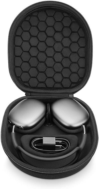 Smart Case for Apple AirPods Max Supports Sleep Mode, Hard Organizer Portable Carry Travel Cover Storage Bag - Product Image