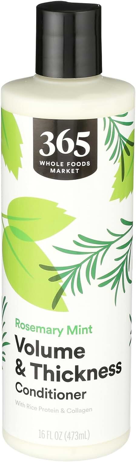 365 by Whole Foods Market, Volume & Thickness Conditioner with Rice Protein & Collagen, Rosemary Mint Scent, 16 Fl Oz - Product Image