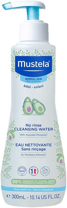 Mustela No-Rinse Micellar Cleansing Water for Babies - Made with Natural Avocado Perseose & Aloe Vera - Safely Cleans Baby's Face, Hands & Diaper Area - 1 or 2-Pack - Various Sizes - Product Image