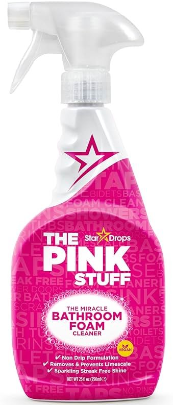 Stardrops - The Pink Stuff - Miracle Bathroom Foam Cleaner 750ml - Baths, Tiles, Soap Scum, Limescale, Streak Free - Product Image
