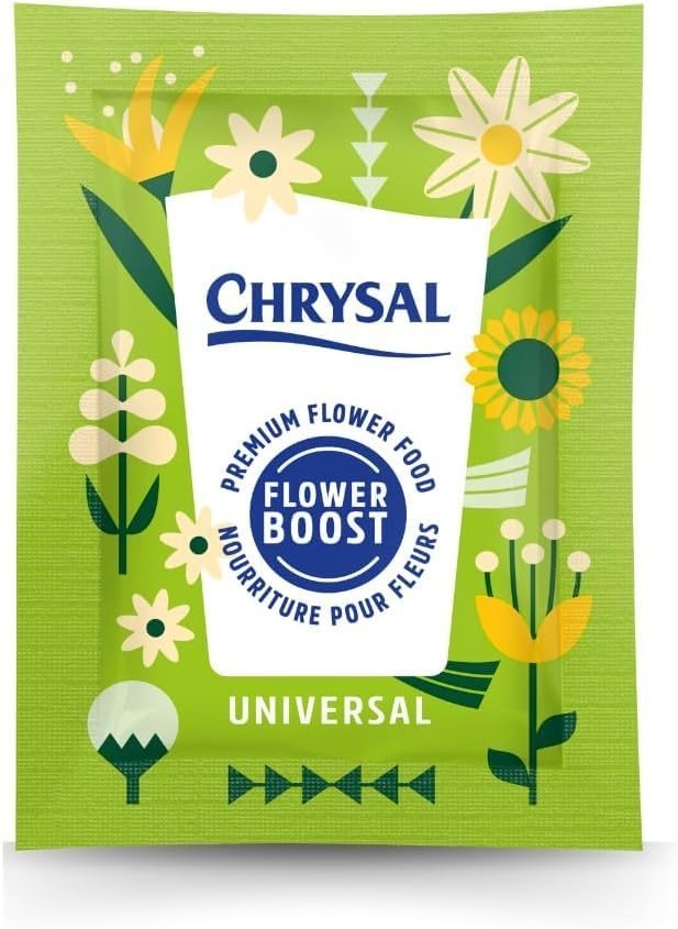 Chrysal Clear Flower Food Packets – Single Packet – Flower Arrangements & Bouquets – Fresh Flower Arrangements Florist Floral Supplies - 100 Ct-5g/.5 Liter (100 Packets) - Product Image