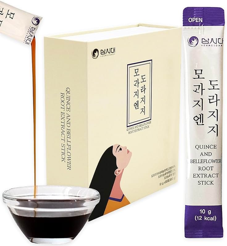 SamSiDae Korean Bellflower Root Juice with Pear & Quince (10ml X 30 Pouches) – Naturally Sweet, Fiber-Rich Drink for Daily Wellness - Product Image