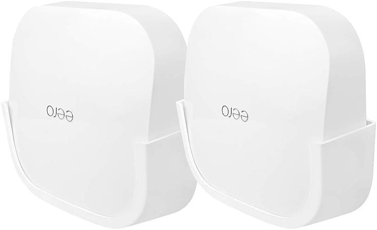 𝗛𝘂𝗮𝗳𝗹𝘆 2Pcs Screwless Wall Mount Bracket for Eero Pro 6 WiFi, VHB Stick On Holder, Strong Adhesive Holder, No Tools No Drilling No Hole - Product Image