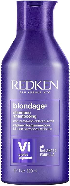 Redken Blondage Purple Shampoo For Blonde, Bleached or Highlighted Hair - Neutralizes Brassy Tones With Salicylic Acid, Color Depositing - Product Image