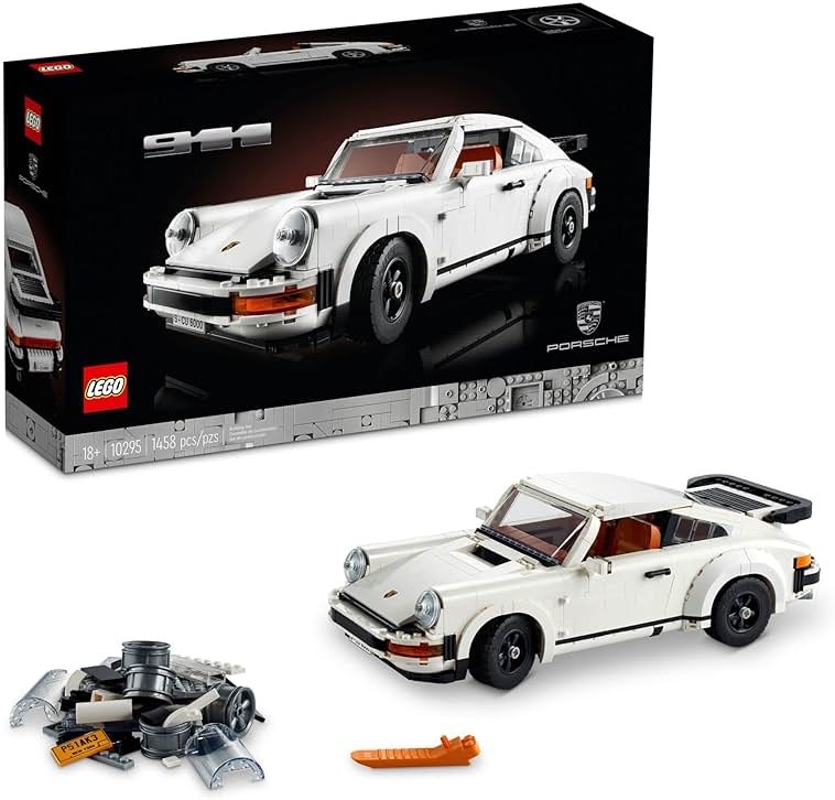 LEGO Icons Porsche 911 10295 Building Set, Collectible Turbo Targa, 2in1 Porsche Race Car Model Kit for Adults and Teens to Build, Gift Idea - Product Image