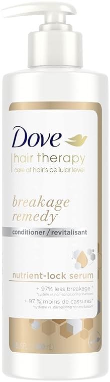 Dove Hair Therapy Conditioner for Damaged Hair Breakage Remedy Hair Conditioner with Nutrient-Lock Serum 13.5 fl oz - Product Image