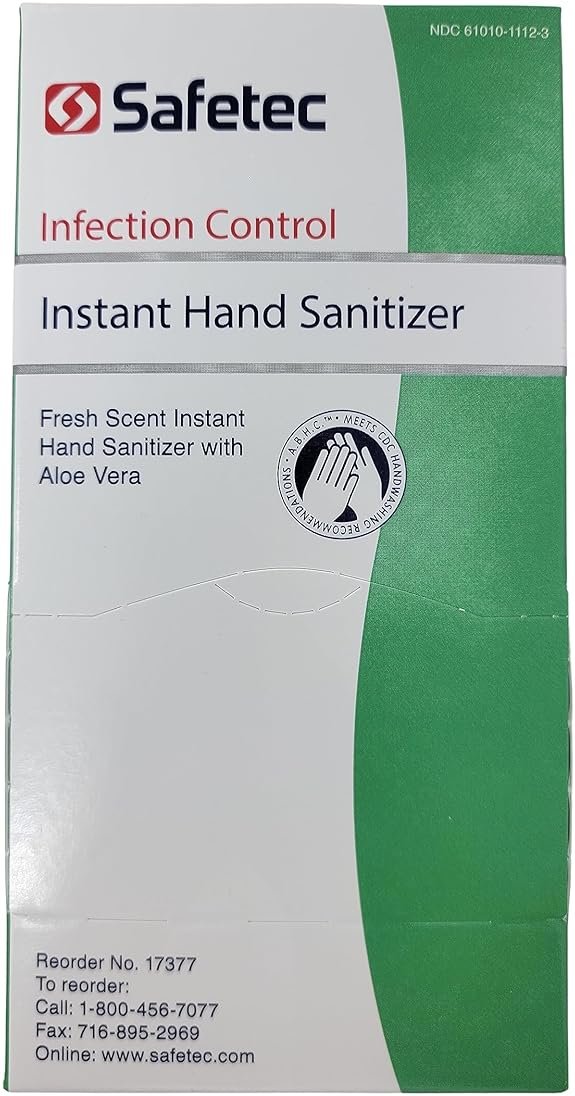 Safe–Tec Hand Sanitizer 1/32 Oz Packets 1 Box (144 Packets) by Safetec of America - MS89325 - Product Image
