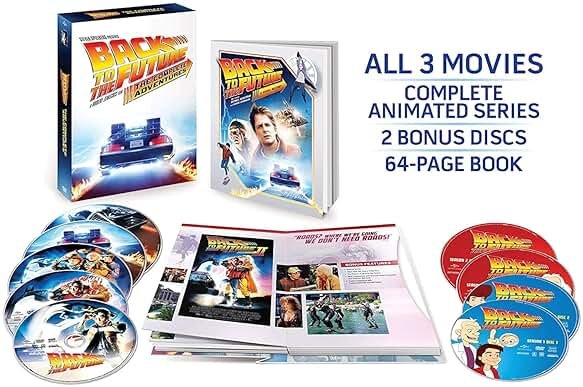 Back to the Future: 30th Anniversary Trilogy & Complete Animated Series (Complete Adventures - Bonus 64 Page Visual History Book - 9 Discs) - Product Image
