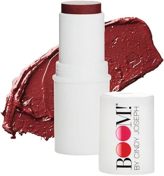 Boomstick Color® All-in-One Cream Blush for Cheeks, Eyes & Lips, Long Wearing, Blendable Makeup Blush Stick for Mature Skin, Cruelty Free Lip Cheek Tint with Skincare Benefits, Cindy Joseph Heritage - Product Image