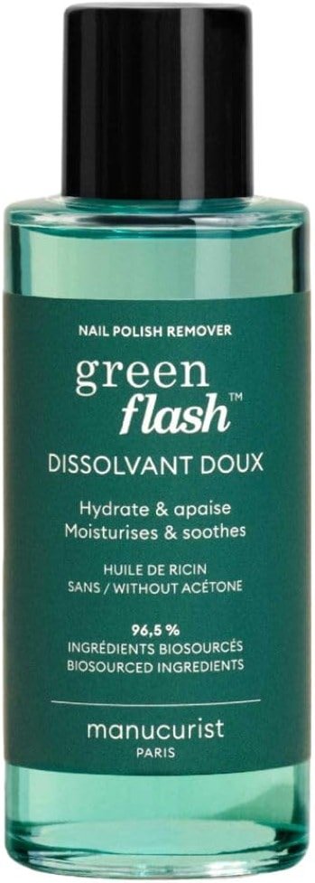 Manucurist - Green Flash Gel Nail Polish Remover - Effective Plant-Based - Acetone-Free - Floral Scent - 3.38 fl oz - Product Image