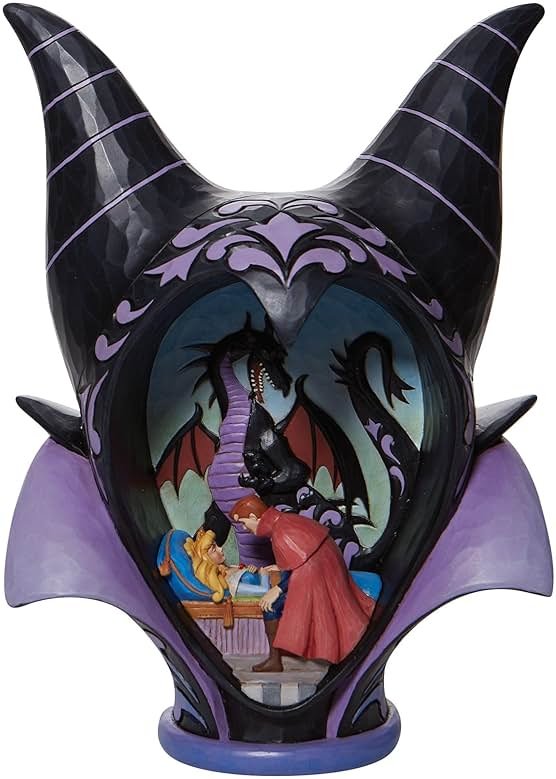 Enesco Disney Traditions by Jim Shore Sleeping Beauty Maleficent Headdress Scene Figurine, 10.25 Inch, Multicolor - Product Image