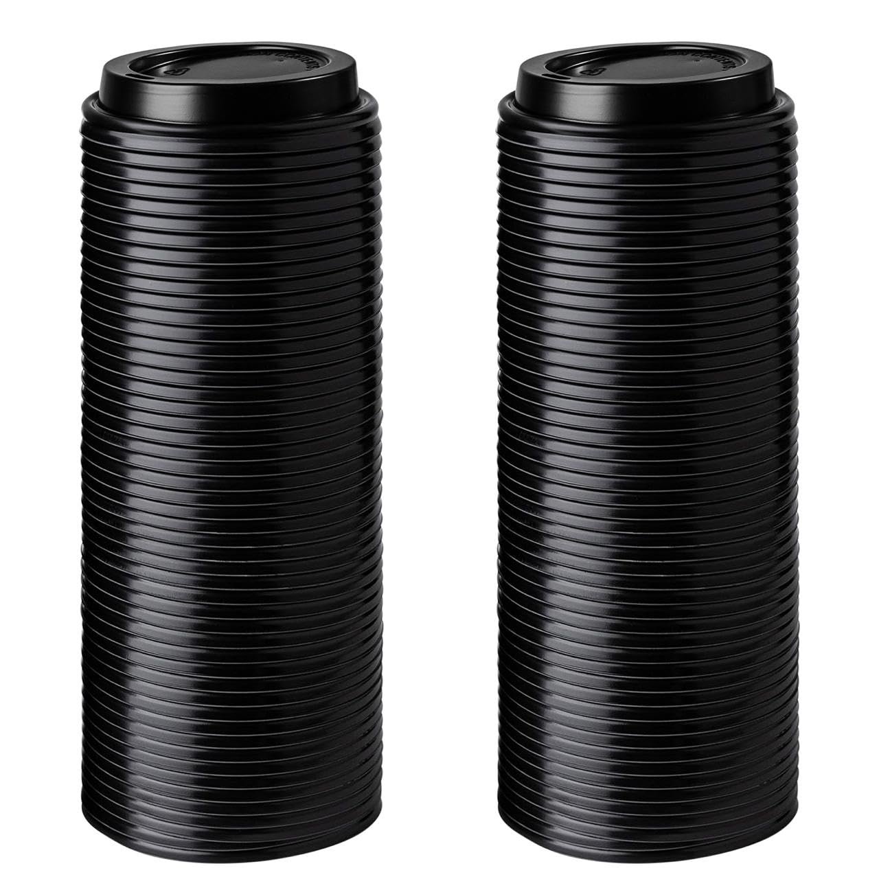 ELEGANT DISPOSABLES [200 PACK LIDS] Lids For 8 oz oz Paper Hot Cups - Coffee Cup for Espresso, Cold, or Hot Drinks, Tea, Coffee, Hot choclate - Product Image