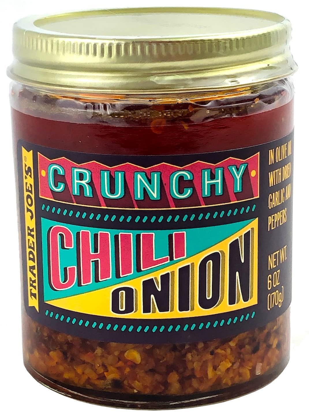 Trader Joe's Chili onion Crunch,1 Pack ( 6 ounce) - Product Image