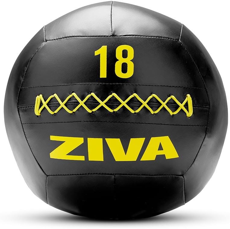 ZIVA Soft Wall Ball – Highly Durable Weighted Exercise Medicine Slam Ball for Strength and Conditioning Workout - Multiple Color, Weight Available - Product Image