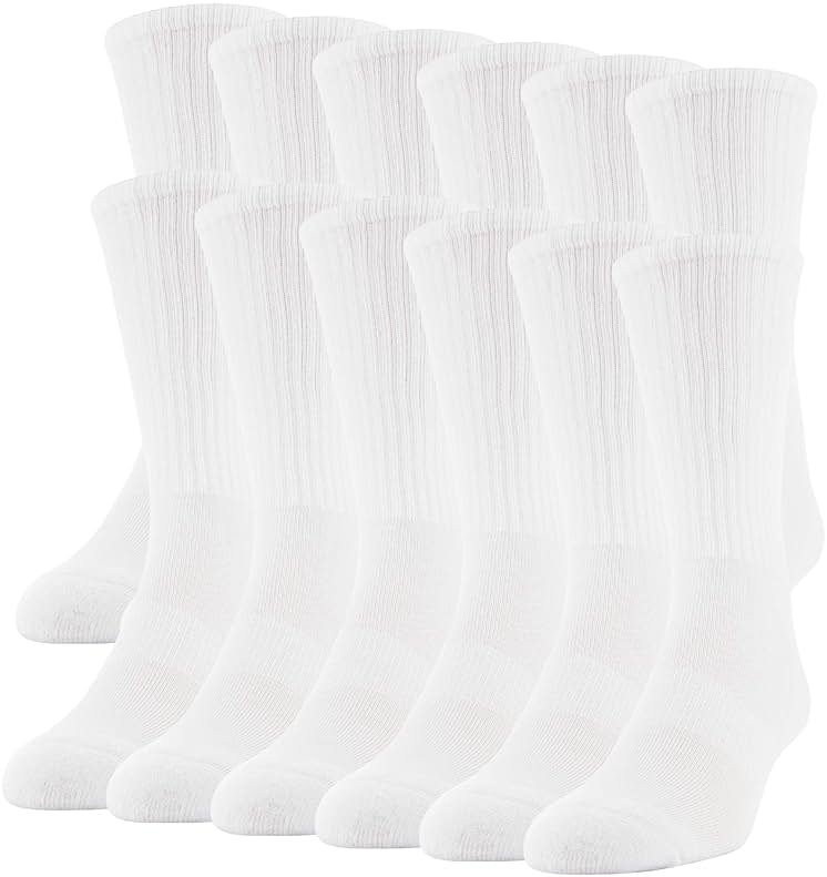 Gildan Men's Performance Crew Socks, 12 Pairs - Product Image