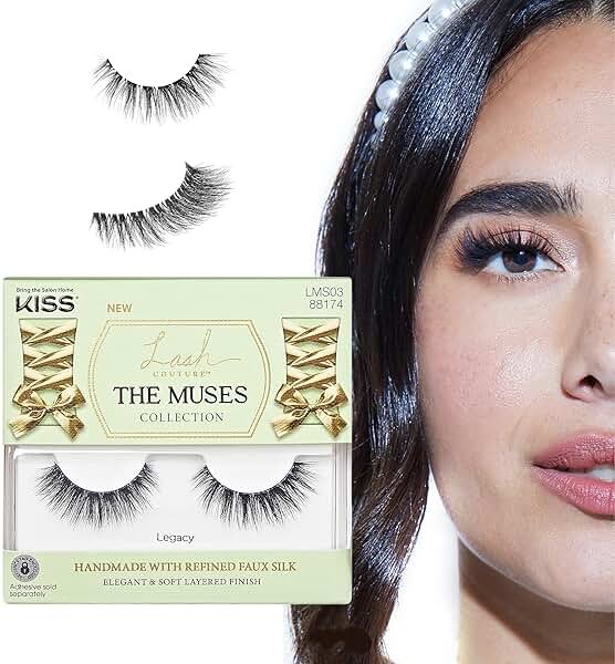Kiss The Muses, False Eyelashes, 'Legacy', 12mm, Includes 1 Pair, Easy to Apply, Reusable Lash Clusters - Product Image