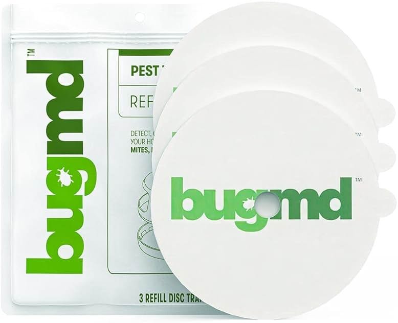 BugMD Flea Trap Refill Disc - Pest Trapper, Traps Pest Control Sticky Pad for Bugs Fleas Mosquitoes, No Harsh Chemicals, Family Pet and Friendly - Product Image