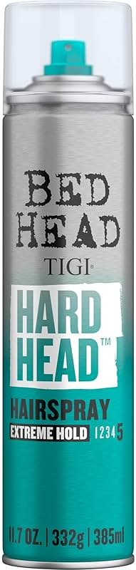 TIGI Bed Head Hard Head Hair Spray – Extra Strong Hold for All Day Style and All Hair Types, 11.7 oz - Product Image