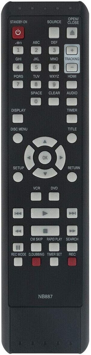 New NB887 NB887UD Remote Control for Magnavox DVD/VCR Combo ZV427MG9A ZV427MG9 RZV427MG9A RZV427MG9 - Product Image